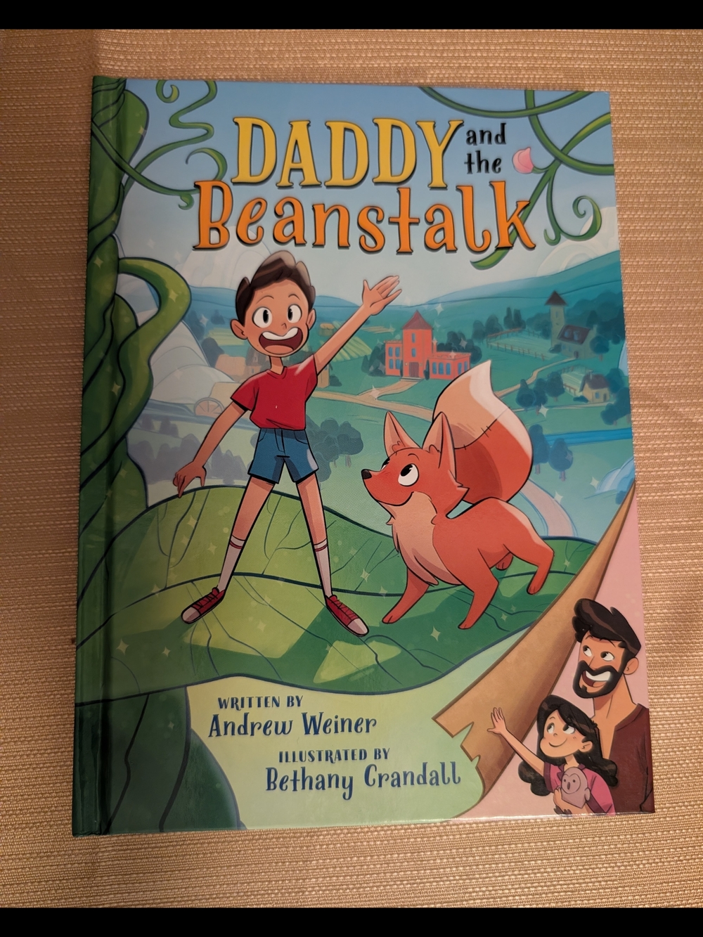 📚Daddy and the Beanstalk Hardcover Children’s Book - Blue/Green Cover
